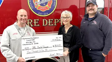 Charleston Firefighters donate to SBL Dental Program