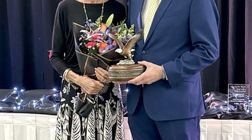 Cunninghams Honored with Soaring Eagle Award